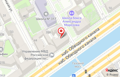 Exist.ru на набережной Обводного канала на карте