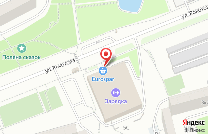 Супермаркет Eurospar в Москве на карте