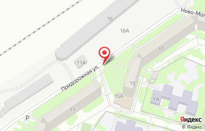 Белая Лебедь на Придорожной улице на карте