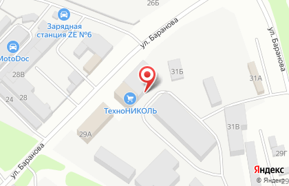 Магазин ТехноНИКОЛЬ на улице Баранова на карте
