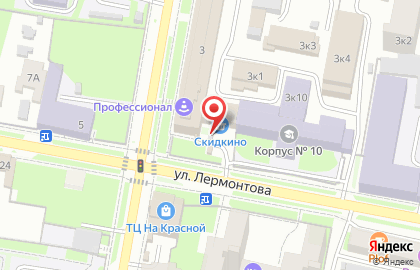 Киоск Mr.Gyros на улице Лермонтова на карте