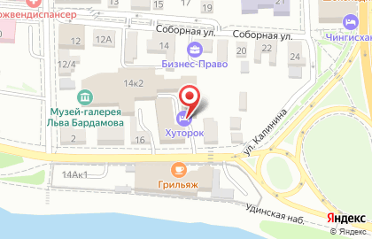Отель Хуторок на Набережной улице на карте