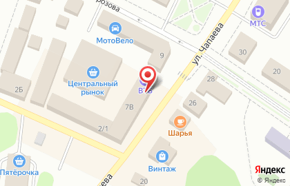Салон связи МегаФон на улице Чапаева на карте