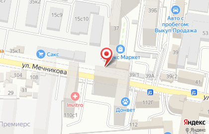 Домиан на улице Мечникова на карте