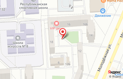 Рекламные стенды в лифтах, ООО ИНГРУП, микрорайон Молодёжная на улице Молодежная 16А на карте