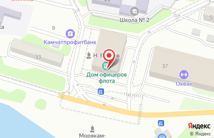 Дом Офицеров Флота в Петропавловске-Камчатском на карте