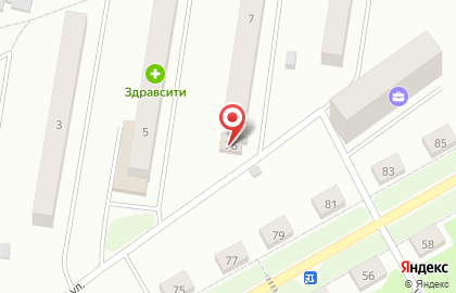 Магазин у дома Бристоль на Заводской улице на карте