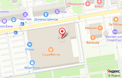 Банкомат Московский Индустриальный банк на улице Комарова на карте