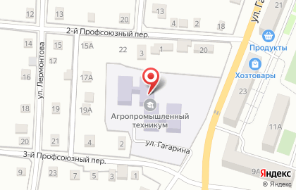 Закаменский агропромышленный техникум на улице Гагарина на карте