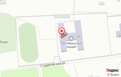 Октябрьский сельский лицей, МОУ на карте