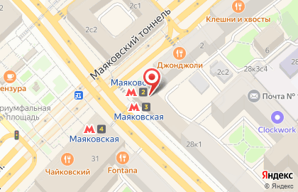 Солнечный дом на Тверской улице на карте