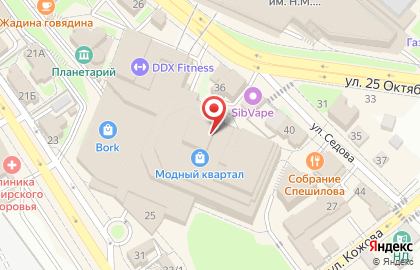 Салон итальянских сорочек 7 Camicie в Октябрьском районе на карте