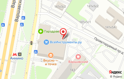 Сеть офисов продаж Билайн на Варшавском шоссе, 143а на карте