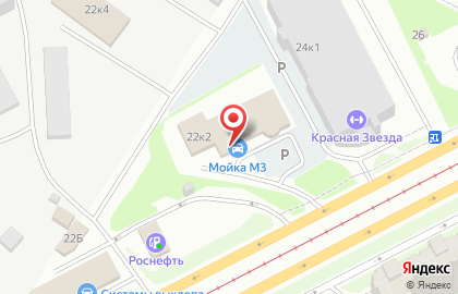 Мойка М3 Ириновский на карте