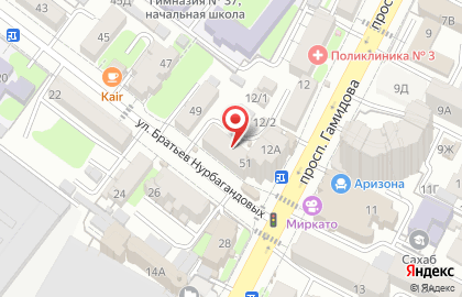Гастроном в Махачкале на карте
