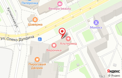 Магазин Автомаг на улице Олеко Дундича на карте