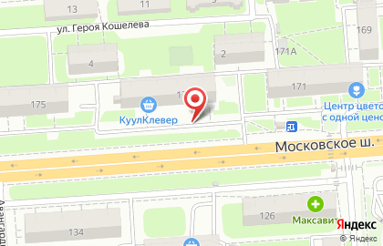 Партизан на Московском шоссе на карте