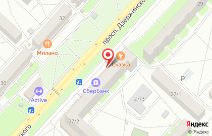Банкомат Связь-Банк на проспекте Дзержинского на карте