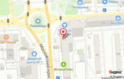 Салон-магазин Территория праздника в Коминтерновском районе на карте
