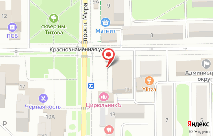 Супермаркет напитков Винлаб на проспекте Мира на карте