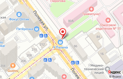 Фирменный магазин У Палыча в Октябрьском районе на карте