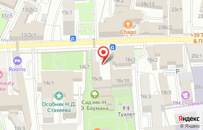 Военная комендатура г. Москвы на Бауманской на карте