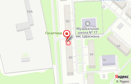 Детская городская больница №42 Дневной стационар на проспекте Героев на карте