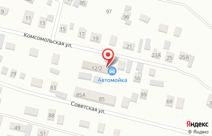 Автокомплекс на Комсомольской на карте