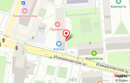 Парикмахерская в Москве на карте