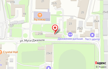 Алнас на улице Мусы Джалиля на карте