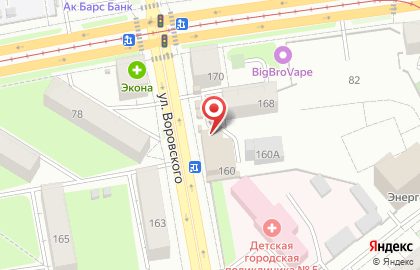 Пекарня Сдобушка на улице Воровского на карте