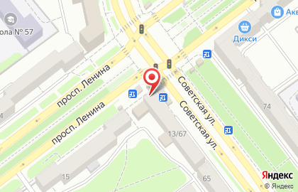 Супермаркет Восьмое чудо на проспекте Ленина на карте