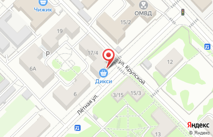 Ветеринарная аптека Дикси на улице Крупской на карте