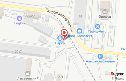 Сарко на Хлебозаводской улице на карте
