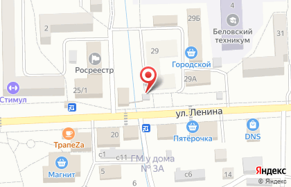 Кафе-бистро Три товарища на улице Ленина на карте