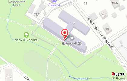 Средняя общеобразовательная школа №20 на Олонецкой улице на карте