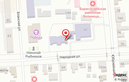 Детский сад №1 на Народной улице на карте