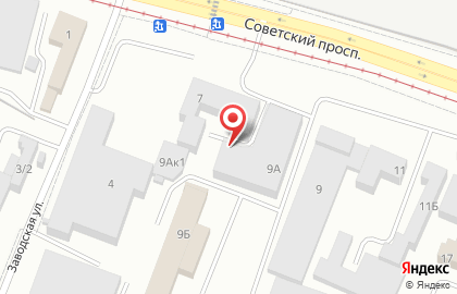 Производственно-монтажная компания Эверест на Советском проспекте на карте