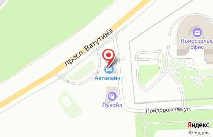 Автомобильный центр Автолайн на Придорожной улице на карте