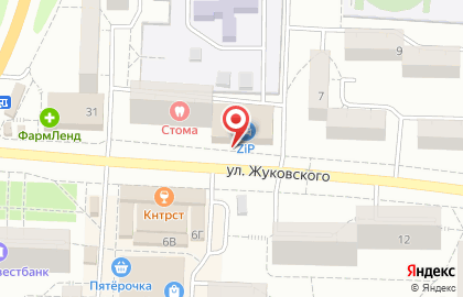 Магазин по продаже автотоваров и крепежа ZiP на улице Жуковского на карте
