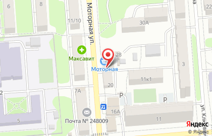 Магазин фастфудной продукции на Моторной улице на карте