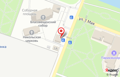 Продовольственный магазин на Красном проспекте на карте