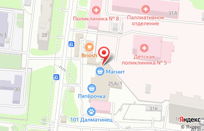 Магазин овощей и фруктов в Москве на карте