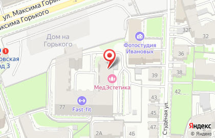Свадебный салон Gabbiano на улице Максима Горького на карте