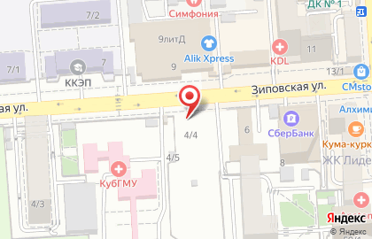 ООО Авто-Мастер на Зиповской улице на карте