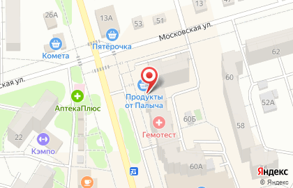 Электронный дискаунтер Ситилинк на Московской улице на карте