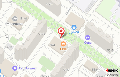 Супермаркет здорового питания ВкусВилл на Каширском шоссе, 53 к 4 на карте