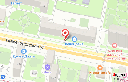 Компания Оконный Континент на Нижегородской улице на карте
