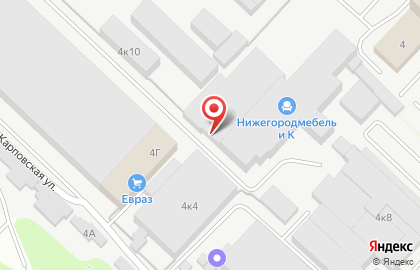 Производственная компания Нижегородмебель и К в Нижнем Новгороде на карте