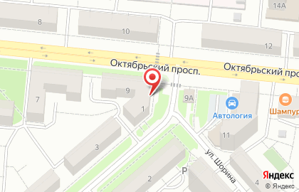 Столовая Лада на Октябрьском проспекте на карте